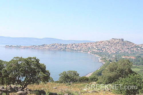 Panoramic views of Molivos (Mihymna)